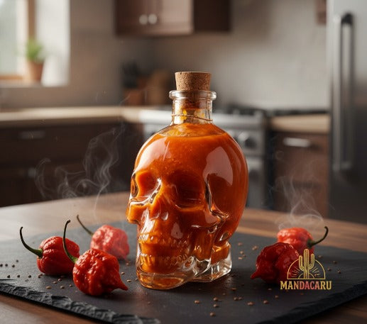 LANÇAMENTO - Molho de Pimenta Artesanal Casa Mandacaru 40 ml - Carolina Reaper